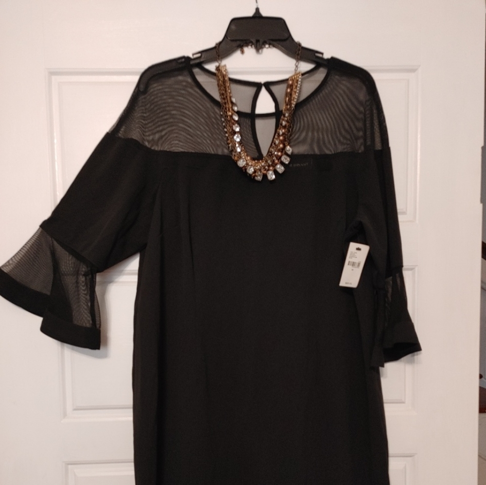 Beautiful, black plus size party dress! Lane Bryant Size 16